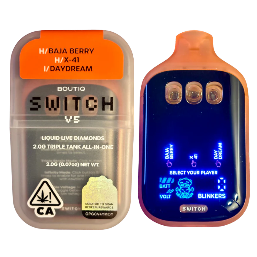 Thumbnail: "BOUTIQ SWITCH V5" (3 in 1) (3 Strains/1 Vape)