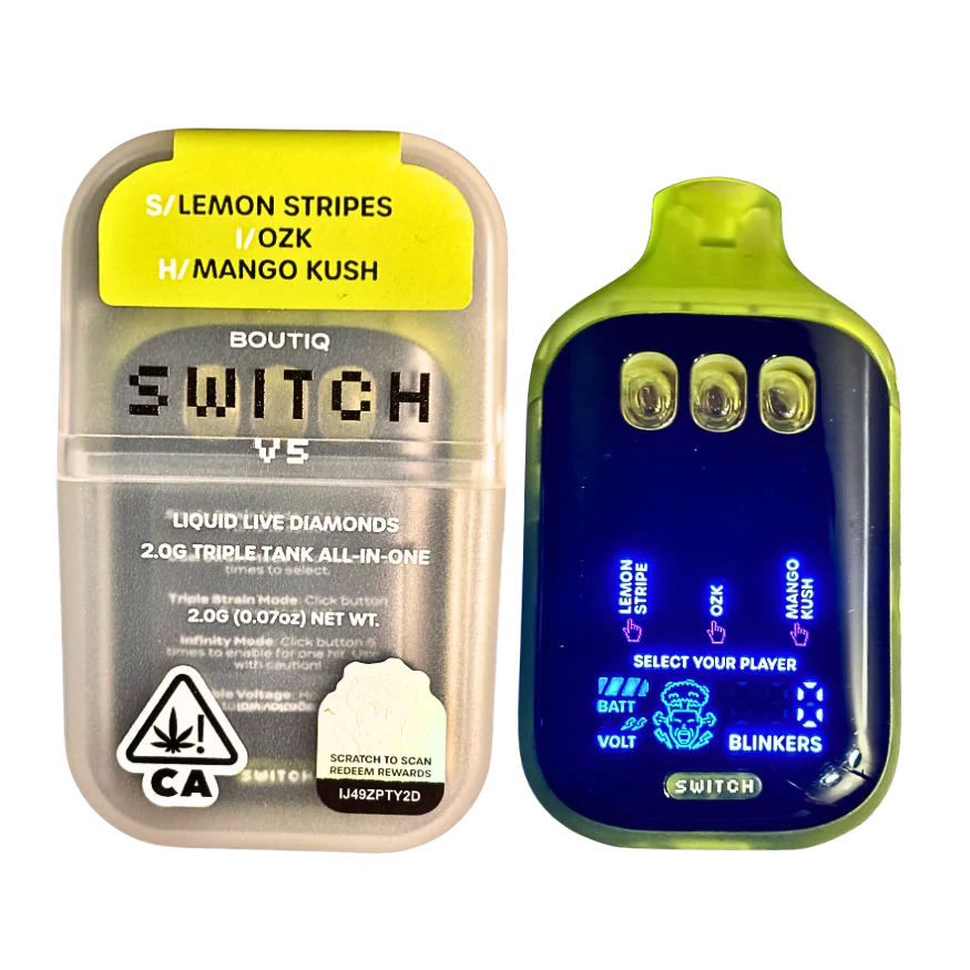 Thumbnail: "BOUTIQ SWITCH V5" (3 in 1) (3 Strains/1 Vape)