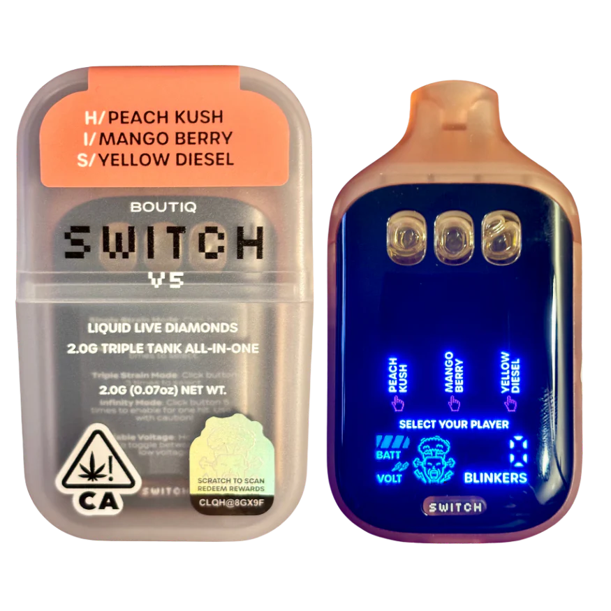 Thumbnail: "BOUTIQ SWITCH V5" (3 in 1) (3 Strains/1 Vape)