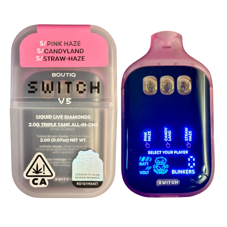 Thumbnail: "BOUTIQ SWITCH V5" (3 in 1) (3 Strains/1 Vape)