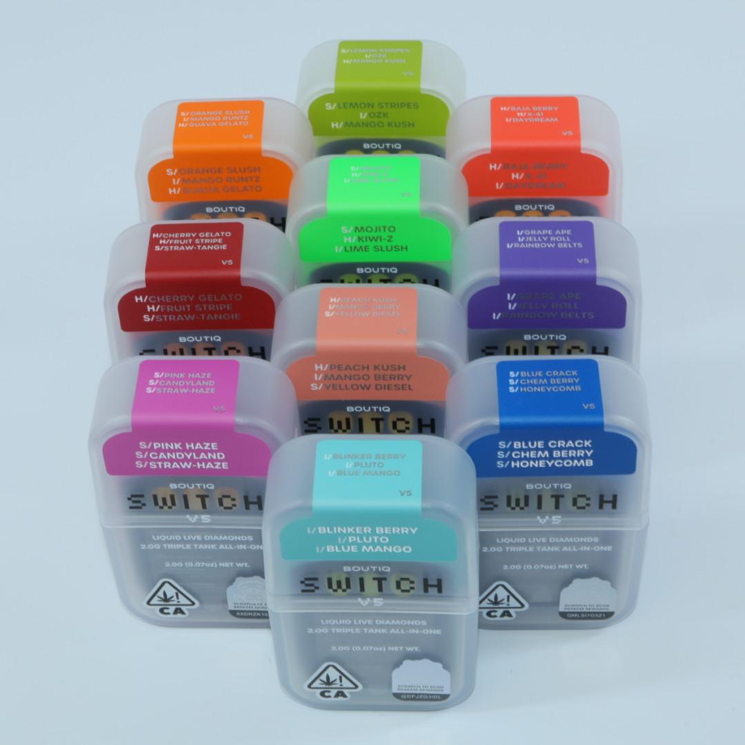 Thumbnail: "BOUTIQ SWITCH V5" (3 in 1) (3 Strains/1 Vape)