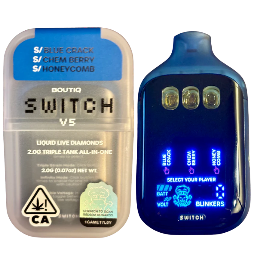 Thumbnail: "BOUTIQ SWITCH V5" (3 in 1) (3 Strains/1 Vape)