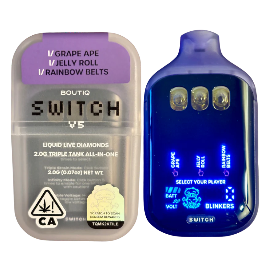 Thumbnail: "BOUTIQ SWITCH V5" (3 in 1) (3 Strains/1 Vape)