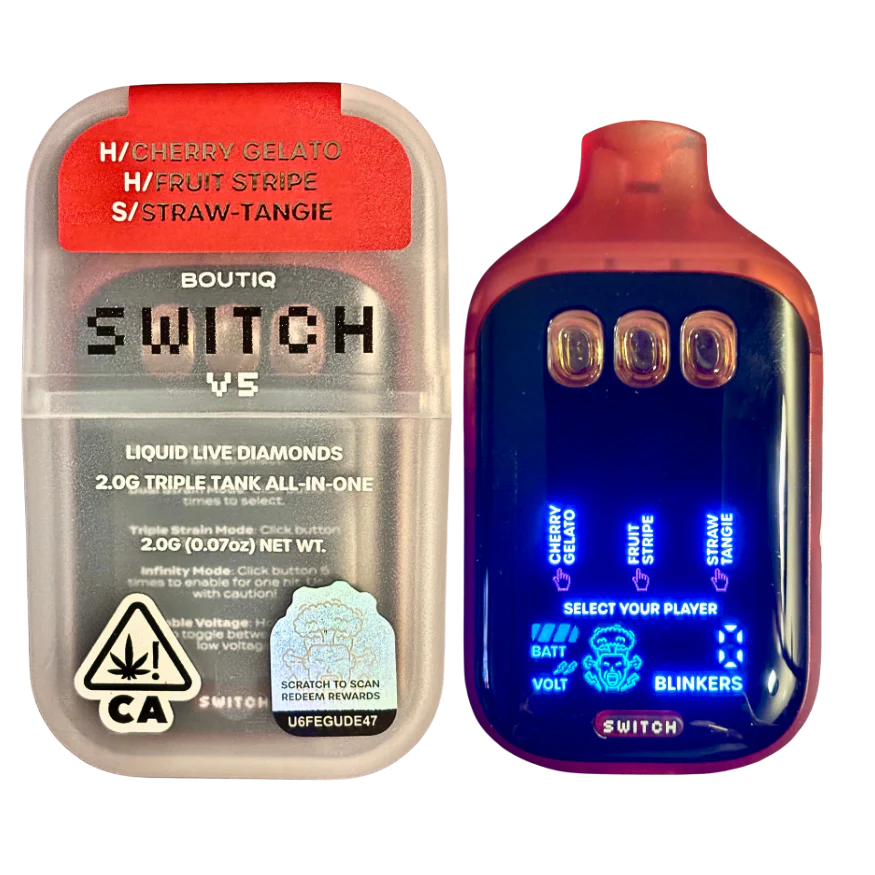 Thumbnail: "BOUTIQ SWITCH V5" (3 in 1) (3 Strains/1 Vape)